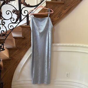 Elegant Ice Blue Bridesmaid dress